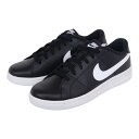 ナイキ(NIKE)(レディース)スニーカー コート ロイヤル 2 NN ブラック ホワイト DH3159-001 スポーツシューズ シンプル リサイクル 通学 学生 カジュアル