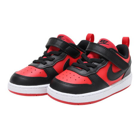 ナイキ(NIKE)(キッズ)ジュニア スニーカー コート ボロー ロー リクラフト TD レッド ブラック DV5458-600 カジュアル スポーツ シューズ...