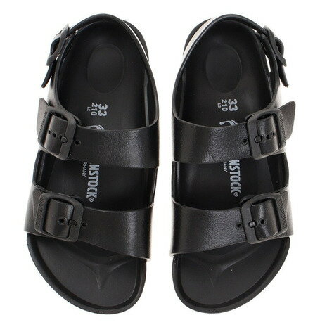 ビルケンシュトック（BIRKENSTOCK）（キッズ）キッズ ミラノ ブラック 1009353 BLK ストラップサンダル カジュアル シューズ 2