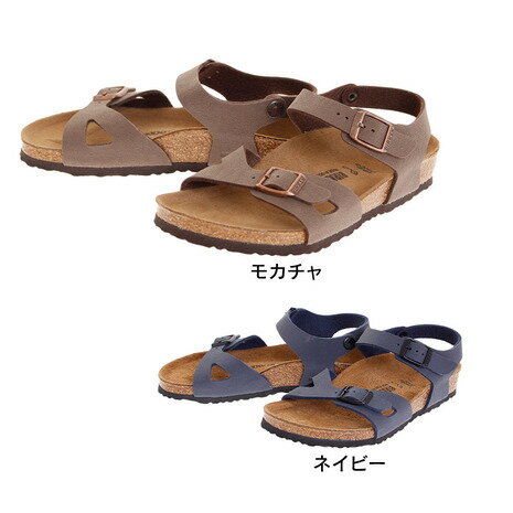 ビルケンシュトック（BIRKENSTOCK）（キッズ） リオ キッズ ブラウン 茶色 ネイビー 紺 1012505 1012503 ジュニア シューズのサムネイル