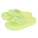 ロキシー(ROXY)(レディース)スポーツサンダル RAD WEEKEND PILE ボリュームソール イエローグリーン 23SURSD232202LIM ビーサン 厚底 鼻緒 おしゃれ