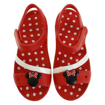 【6/10 0:00-23:59 0のつく日エントリーで5倍〜】 クロックス（crocs） リナ ミニー キッズ Red 204999-8C1-2019 （Jr）