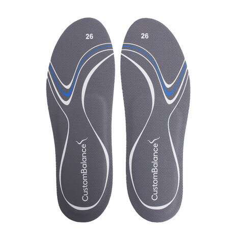 ザムスト(ZAMST)(メンズ、レディース)カスタムバランス インソール グレー 高機能中敷き