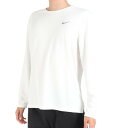 ナイキ(NIKE)(メンズ)カットソー 長袖 ランニング uv ホワイト 白 ドライフィット UV マイラー FB7071-100
