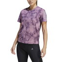 アディダス(adidas)(レディース)オウン ザ ラン 総柄プリント 半袖Tシャツ DMH26-IJ5429
