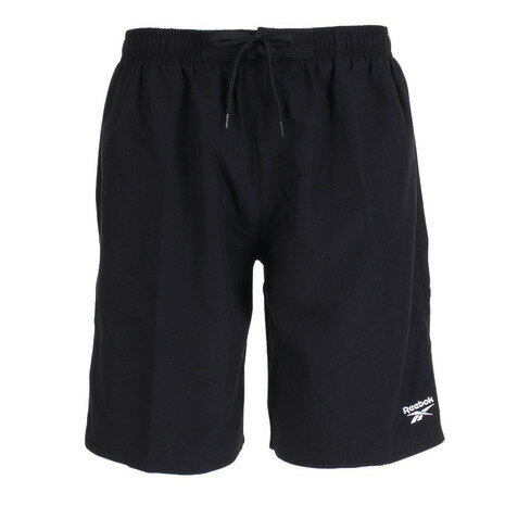 リーボック(REEBOK)(メンズ)海パン ハーフパンツ 無地 サーフパンツ トランクス 420-700-C-BK