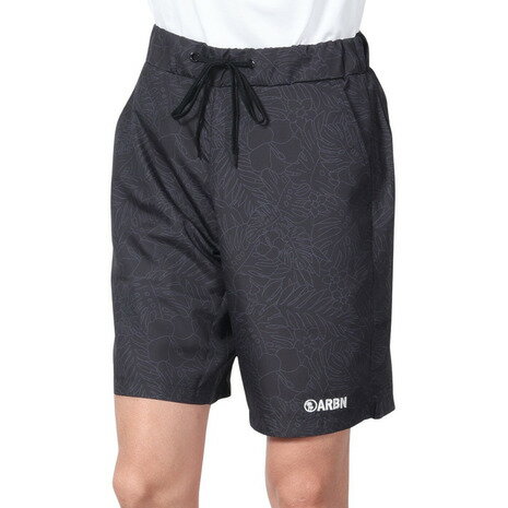 エアボーン(ARBN)(メンズ)水着 海水パンツ アウトライン サーフ ショートパンツ 水陸両用 AB24SSM-APP0915BLK
