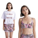 ロキシー(ROXY)(レディース)水着 3点セット 半袖 ラッシュTシャツ付き SIMPLY BOTANICAL 24SPRSW241009TER