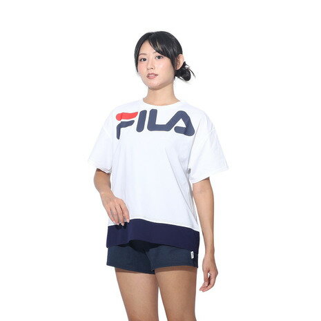 フィラ(FILA)(レディース)ロゴTシャツ付き 水着4点セット 324601-WT フィラ(FILA)(レディース)ロゴTシャツ付き 水着4点セット 324601-WT