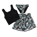 ジャクリーヌベール(Jacouelinebert)(レディース)セットセパレーツ水着 3点セット 951501BLK