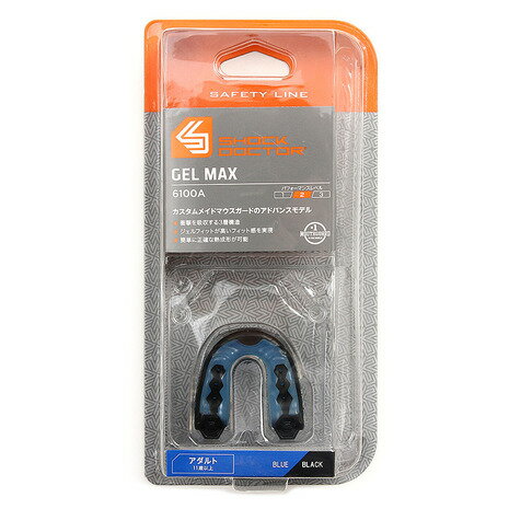 ショックドクター(SHOCK DOCTOR)(メンズ、レディース、キッズ)GEL MAX ブルーブラック 6100A ショックドクター(SHOCK DOCTOR)(メンズ、レディース、キッズ)GEL MAX ブルーブラック 6100A
