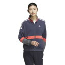 アディダス(adidas)(レディース)チーム ルーズフィット ダブルニット トラックトップ KTX55-JG8141
