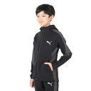 【20%OFFクーポン 9/11まで】プーマ(PUMA)(キッズ)キッズ ボーイズ EVOSTRIPE フーデッド ジャケット 678505 01 BLK