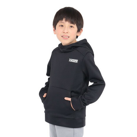 アンダーアーマー（UNDER ARMOUR）（キッズ）ジュニア アーマーフリース ワードマーク フーディー 1386993 001