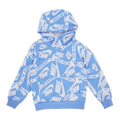 ナイキ(NIKE)(キッズ)ジュニア ボーイズ B NSW CLUB AOP プルオーバーフーディ 76L169-BGZ