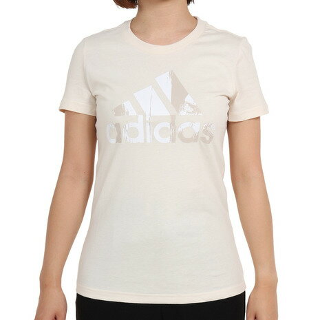 アディダス（adidas）（レディース）エッセンシャルズ プリントロゴ コットン半袖Tシャツ QU658-HD9326 1