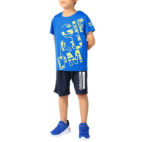 ジローム(GIRAUDM)(キッズ)上下セットキッズ ドライプラス Tシャツ パンツ CT3S0072-TR865-GRSD BLU ジローム(GIRAUDM)(キッズ)上下セットキッズ ドライプラス Tシャツ パンツ CT3S0072-TR865-GRSD BLU