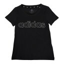 アディダス（adidas）（キッズ）Tシャツ tシャツ 半袖 ガールズ エッセンシャルズ 半袖Tシャツ 29243-GN4042 綿100 コットン ブラック 黒