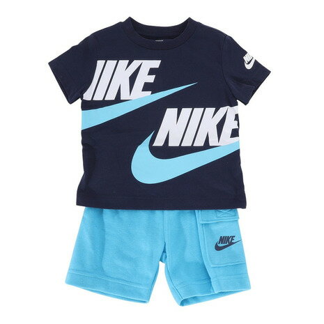 ナイキ(NIKE)(キッズ)Tシャツ キッズ 上下セットボーイズ NSW HBR CARGO 76J213-F85