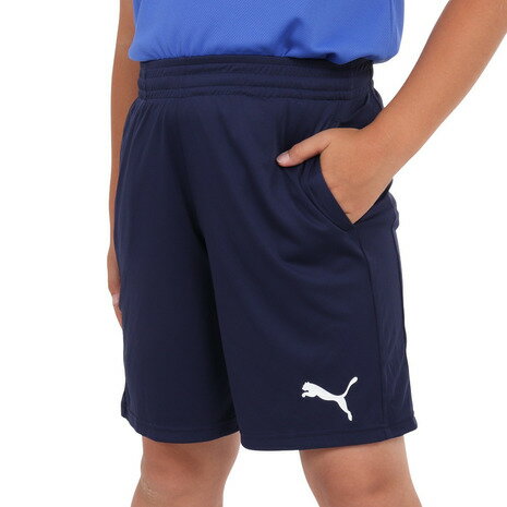 プーマ(PUMA)(キッズ)ジュニア ACTIVE ESS インターロック ショーツ 588819 06 NVY