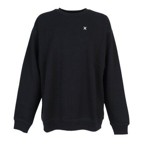 ハーレー（HURLEY）（メンズ）トレーナー スウェット 上 ブラック 黒 ICON SWEAT クルー MFL2200005-BLK