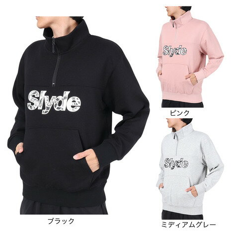 スライド(SLYDE)(メンズ)スウェットシャツ フリースハーフジップ SL23FWM-APP006 スライド(SLYDE)(メンズ)スウェットシャツ フリースハーフジップ SL23FWM-APP006