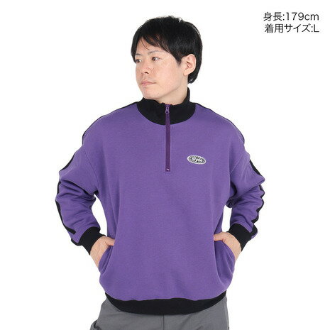 スライド（SLYDE）（メンズ）スタンド ハール ジップ スウェットシャツ SL24FWM-APP007