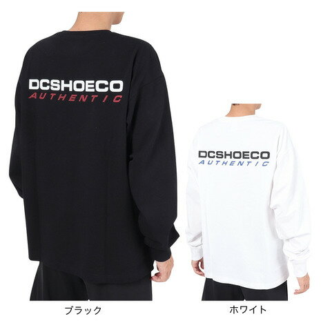 ディーシーシューズ（DC SHOES）（メンズ）長袖Tシャツ AUTHENTIC OBLIQUE ロゴ 23FWDLT234064