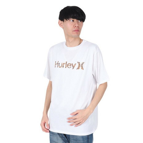 ハーレー(HURLEY)(メンズ)レオパード ワン アンド オンリー半袖Tシャツ MSS2411033-WHT