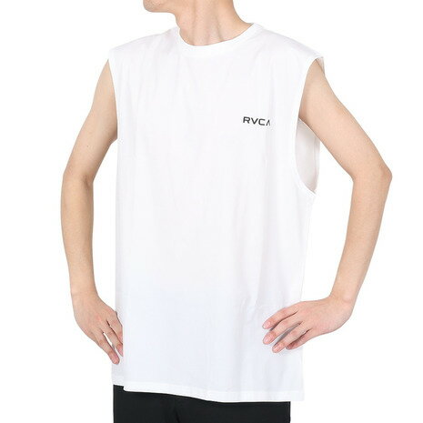 ルーカ タンクトップ  メンズ ルーカ（RVCA）（メンズ）タンクトップ メンズ BACK RVCA SURF TANK ラッシュガード BD041856 WHT