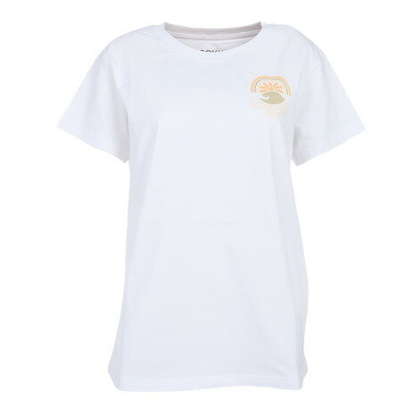 ロキシー（ROXY）（レディース）Tシャツ レディース RAINBOW SURF バックプリント 23SPRST231105WHT