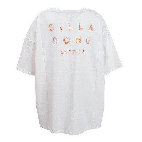 ビラボン（BILLABONG） PATTERN POCKET & BACK LOGO TEE ルーズTシャツ BC013226 WHT （レディース）