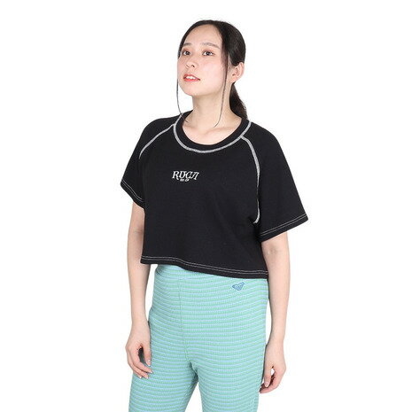 ルーカ(RVCA)(レディース)カラーステッチ 半袖Tシャツ BE043216 BLK ルーカ(RVCA)(レディース)カラーステッチ 半袖Tシャツ BE043216 BLK