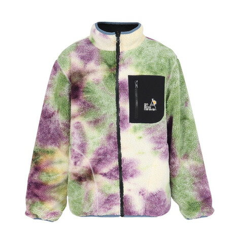 ゴースローキャラバン（GOSLOWCARAVAN）（メンズ、レディース）ボア×ナイロン リバーシブルジャケット 350234 総柄2