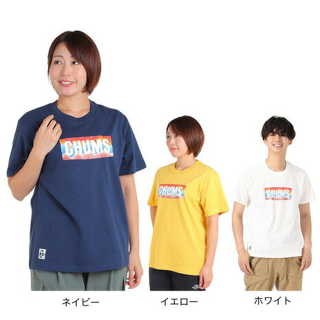 チャムス Tシャツ レディース チャムス（CHUMS）（メンズ、レディース）半袖Tシャツ ロゴスターズアンドストライプTシャツ CH01-2388