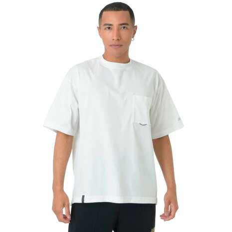 ニューバランス(new balance)(メンズ)半袖Tシャツ ラッシュガード MT1996 Tシャツ AMT45019 WT ホワイト 吸汗速乾 4wayストレッチ UPF40+ ニューバランス(new balance)(メンズ)半袖Tシャツ ラッシュガード MT1996 Tシャツ AMT45019 WT ホワイト 吸汗速乾 4wayストレッチ UPF40+