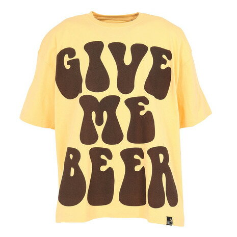 ゴースローキャラバン(GOSLOWCARAVAN)(メンズ)半袖Tシャツ ギブミービア ゆったりTシャツ 341919 YEL イエロー ゴースローキャラバン(GOSLOWCARAVAN)(メンズ)半袖Tシャツ ギブミービア ゆったりTシャツ 341919 YEL イエロー