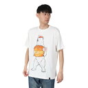 ゴースローキャラバン(GOSLOWCARAVAN)(メンズ)DOMDOM×GSC 手作り厚焼きたまごバーガークマ Tシャツ 341961 WHT ホワイト