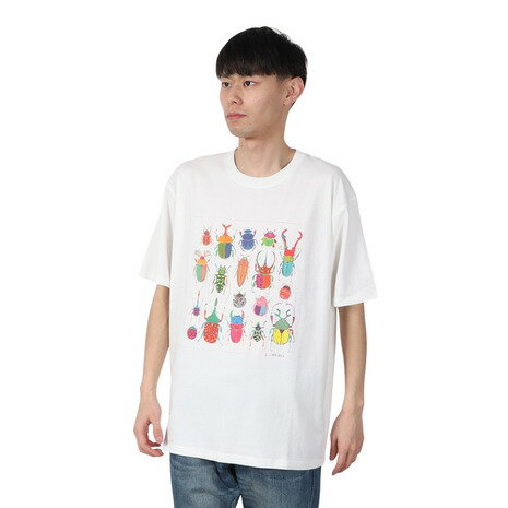 ゴースローキャラバン(GOSLOWCARAVAN)(メンズ)RAY綿 エキゾチックビートルズ 半袖Tシャツ 342612 WHT ホワイト ゴースローキャラバン(GOSLOWCARAVAN)(メンズ)RAY綿 エキゾチックビートルズ 半袖Tシャツ 342612 WHT ホワイト