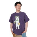 ゴースローキャラバン（GOSLOWCARAVAN）（メンズ レディース）USA/C フェス猫Tシャツ 321910 VIO