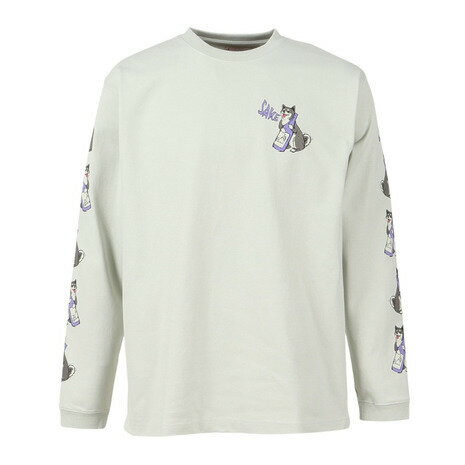 ゴースローキャラバン（GOSLOWCARAVAN）（メンズ、レディース）柴犬と晩酌 長袖Tシャツ 351907 GRY