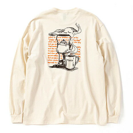 カブー（KAVU）（メンズ）コーヒー ロングスリーブTシャツ 19821939