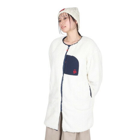 チャムス(CHUMS)(レディース)エルモフリース リバーシブル ブルゾンロング CH18-1314-W056 チャムス(CHUMS)(レディース)エルモフリース リバーシブル ブルゾンロング CH18-1314-W056