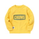 チャムス(CHUMS)(キッズ)キッズチャムス ロゴクルーネック トップ ループパイル CH20-1077-Y001