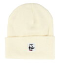 チャムス(CHUMS)(メンズ、レディース)ニット帽 ニットキャップ ビーニー CH05-1399-W004 ホワイト オールシーズン ブービーロゴ ユニセックス