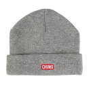 チャムス(CHUMS)(メンズ、レディース)ニット帽 チャムスロゴショートニットキャップ CH05-1402-G005 グレー オールシーズン ユニセックス