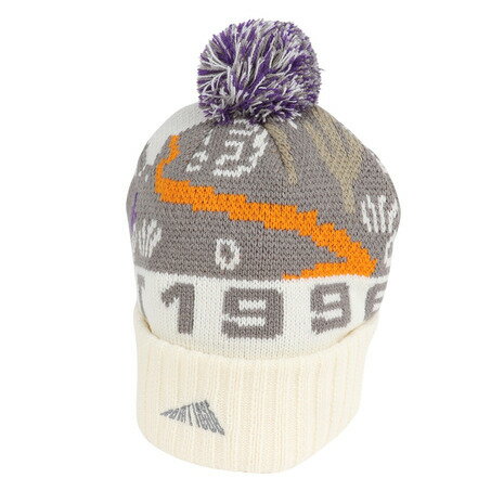  ニューバランス（new balance）（メンズ）ニット帽 ニットキャップ MT1996 ニットジャガードビーニー LAH35756SST ホワイト×グレー