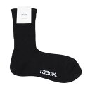 ラソックス(rasox)(メンズ)ベーシックシアー・クルー ソックス BA240CR01-703