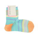 コンフィーハウス(Comfy House)(レディース)ランダムボーダー・ロークルー ソックス CHM251LC1-401