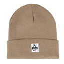 チャムス(CHUMS)(キッズ)ニット帽 キッズニットキャップ CH25-1069-B003 ベージュ オールシーズン ブービーロゴ ちくちくが少ない